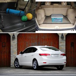 For Acura CL CSX EL ILX Car Auto vehicle Black Rear Trunk Cargo Baggage Organizer Storage Nylon Plain Vertical Seat net