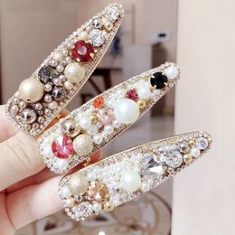 S1382 Hot Fashion Jewellery Colourful Beads Barrette Hair Clip BB Barrette Womens Girls Hairpin Barrettes Headwear