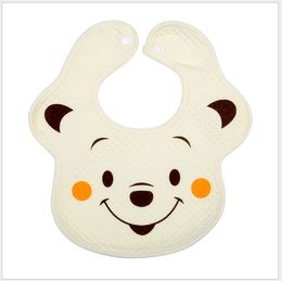 4pcs Cotton Baby Toddler Bib Animal Hippo Print Infant Burp Feeding Bibs Kit CB
