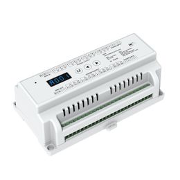 Freeshipping 24ch Dimming Controller 24 CH Constant Voltage DMX512 Decoder Din Rail Mounted 24 Channel 24CH RGB Controller DC 5-24V
