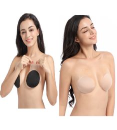 Silicone Self Adhesive Magic Push Up Strapless Invisible Bras Backless Women Lady Underwear Breathable Seamless Water Drop Bras