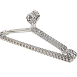 Stainless Steel Clothes Hanger Anti-theft Metal Clothing Hanger for Hotel Used Non Slip Closet Organiser SN2736