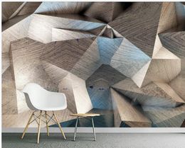 modern wallpaper for living room Abstract cubism geometric polygonal wind background wall