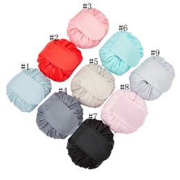 23colors Drawstring Cosmetic Bag Women Lazy Cosmetic Bags Sundry Storage Organizer Travel Makeup Pouch Toiletry Bag Wash Bags GGA3200-2