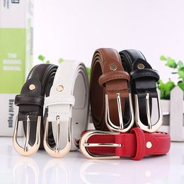 INS student Belt 2.5*110CM Women PU leather belts 5 colors men Belt girl waistband belts jeans strap for Christmas gift