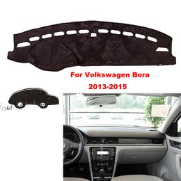Car styling For Volkswagen Bora 13-15 Interior Dashboard Pad Cover Dash Mat Sticker Anti-Sun Velvet Instrument