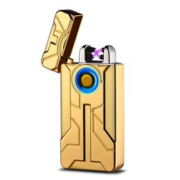 Newest Colourful USB Cycle Charging ARC Portable Touch Lighter Innovative Design For Herb Tobacco Cigarette Smoking Tool DHL Free