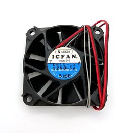 New Original for ICFAN 0610-12V DC12V 0.1A 60x60x10MM 2Lines with temperature control Cooling fan