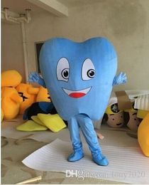 2018 Hot sale Adult Blue Tooth Mascot Costume Fancy Dress Hot Sale Party costume Free Ship