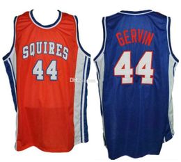 George Gervin #44 Virginia Blue Squires Retro Basketball Jersey Mens Ed Custom Any Number Name Jerseys