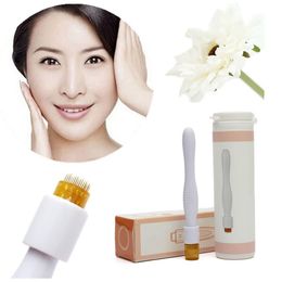Portable DRS 40 Pins Titanium Microneedle Cartridge Derma Stamp Skin Care Beauty Anti Acne Scars Wrinkle Removal CE