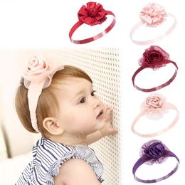 Baby Infant Flower Headbands Girl Mesh Headwear Kids Baby Photography Props NewBorn Bow Hair Accessories Baby Hair bands New 2020