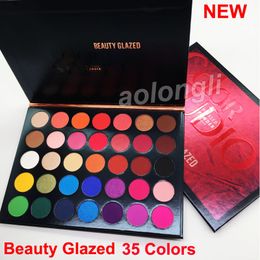 Hot makeup eyeshadow palette 35 Colours Beauty Glazed Eye shadow Colour Studio Pressed Powder matte shimmer Eyeshadow cosmetics free DHL