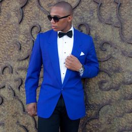 Royal Blue Coat And Black Pants Online 