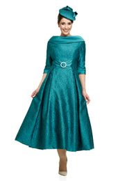 Modest Joyceyoungcollections Jewel Half Sleeve A Line Mother Of The Bride Dress Lace Applique Crystal Mother Dress Formal Evening 238y