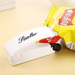 Portable Mini Sealing Machine Bag Clips Home GardenSnack Plastic Bag Household Hand Pressure Heat