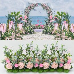 Simulation Rose Wedding decoration arch Flower Wall DIY Home background decoration Silk flore arrangement Artificial flower garland
