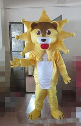 new Hot sale yellow lion Mascot Costume Girl Mascot Costume For Halloween Party Christmas