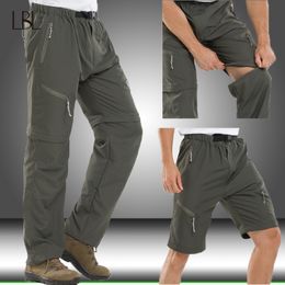 Men Military Cargo Pants Mens Spring Summer Waterproof Quick Dry Breathable Trousers Male Army Tactical Joggers Detachable Pants T200615