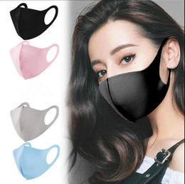 quality Anti Dust Face Mouth Cover Adult Children PM2.5 Designer Mask Respirator Dustproof Washable Reusable Ice Silk Designer Masks