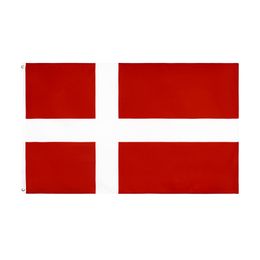 Denmark Banner 3ft x 5ft Hanging Flag Polyester Denmark National Flag Banner Outdoor Indoor 150x90cm for Celebration