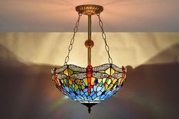 Gorgeous lamps Chandelier Lighting UPS Express Delivery Mediterranean Glass Pendant Lamp Modern Ceiling Lights High Quality Iron Chain Lava L