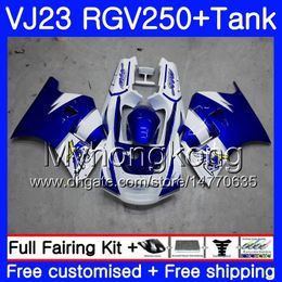 Body+Tank For SUZUKI VJ21 stock blue hot RGV250 88 94 95 96 97 98 309HM.11 RGV-250 VJ23 VJ 22 RGV 250 1988 1994 1995 1996 1997 1998 Fairing