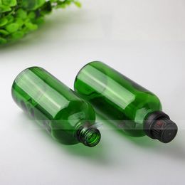 Green Glass Dropper Bottles 100ml Essential Oil Perfume Vials For E LIQUID with Black Cap and Plastic Tip 280 Pcs Lot
