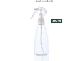 2020 hot sale 200ml Transparent Spray Bottle Disinfection Alcohol Small Watering Can Pet Plastic Packing Conical Watering Vase