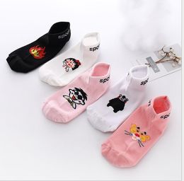 Pure cotton socks Japanese thin shallow mouth Korean lovely low-help odor-proof personality