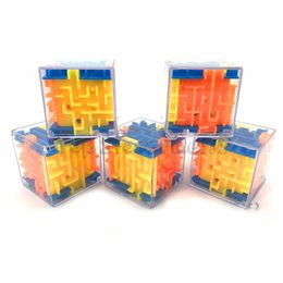 3d cubo quebra-cabeça labirinto brinquedo caixa de jogo de mão divertido jogo de cérebro desafio brinquedos de equilíbrio brinquedos educativos para crianças