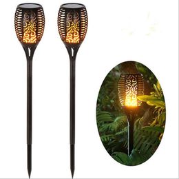 Solar Torch Flame Lamp Flickering Waterproof 96LED Garden Decoration Landscape Light Lawn Lamp Path Lighting Torch Light Spotlight LT1171