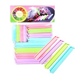 Food Sealing Clip Candy Color Sealer Food Keep Fresh Plastic Clip 12pcs/pack Snack Bag Sealing Clamp