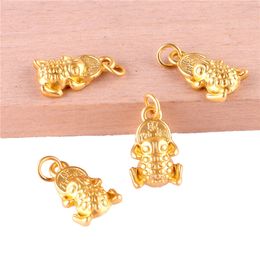 -23395 20PCS cor do ouro Sapo encantos pendente para fazer jóias Acessórios pulseira artesanal