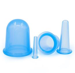 4pcs set health beauty care silicone massage cupping anticellulite cup suitable for all body parts vacuum cupping massage cup