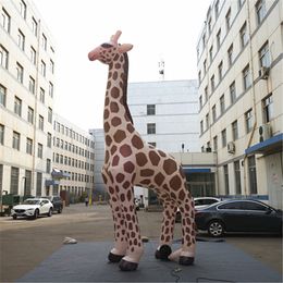 wholesale 3 m High Inflatable Balloon Giraffe With Blower and Light For Nightclub Decoration