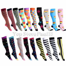 Professional Compression Socks 40 Models Sports Stretch Socks Breathable Travel Activities Fit for Nurses Shin Splints Flight Travel Sports