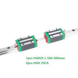 1pcs Original New HIWIN HGR25-500mm/600mm linear guide/rail+2pcs HGH25CA linear narrow blocks for cnc router parts