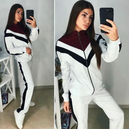 Luxury Sweat Suits Autumn womens Print Tracksuits Jogger Suits Jacket Pants Sets Sporting Suit womens Hooded Jackets women