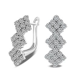 Wholesale- silver sterling earrings crystal earring 6 styles designer luxury earring for options silver plated model no.NE929