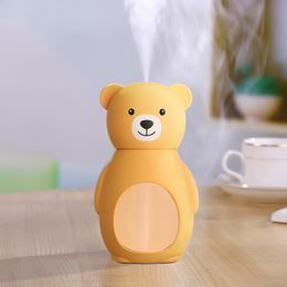 mini Bear Humidifier Cute Cartoon Air Humidifier 160ML Ultrasonic USB Diffuser Home Office Car Desktop Mini Diffuser
