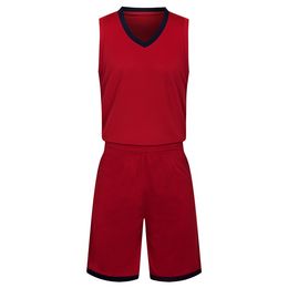 2019 New Blank Basketball jerseys printed logo Mens size S-XXL cheap price fast shipping good quality Dark Red DR002AA1n