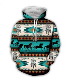 Mens Designer Hoodies for Women Men Couples Sweatshirt Lovers 3D Indian Native Hoodies Coats Hooded Pullovers Tees Clothing WP034