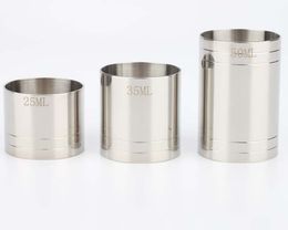 The latest 25ML, 35ML, 50ML stainless steel measuring cups, straight cylindrical measuring cups, distilled spirits, vodka, whiskey, rum, sak