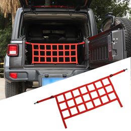 Rear Trunk Network Car Trunk Isolation Net Trunk Organiser Cargo Net For Jeep Wrangler JK JL 2007-2019293A