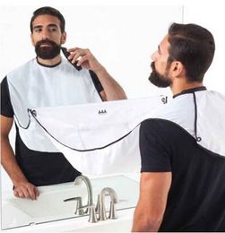 Pongee Male Beard hairdressing haircut Care Shave Apron Bib Trimmer Facial Hair Cape Sink Shaving Waterproof Barber Beard Aprons