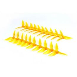 10 Pairs Kingkong 5051 5x5.1 Inch 3-Blade Single Colour CW CCW Propeller for Racing Quadcopter - Yellow