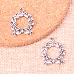 57pcs Charms olive wreath 25*19mm Antique Making pendant fit,Vintage Tibetan Silver,DIY Handmade Jewellery
