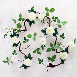 New Style 1.8m Artifical Peony Flower Vine For Wedding Decorations Artificial flowers foam peony vine silk peony rattan