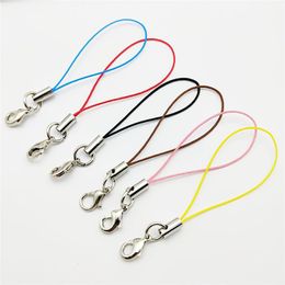 500pcs Lanyard Lariat Strap Cords Lobster Clasp Rope Keychains Hooks Mobile Set Charms Keyring Bag Accessories Key Ring